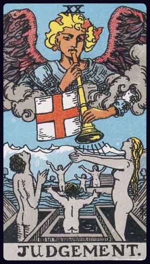 Judgement tarot card (XX), Rider-Waite-Smith Major Arcana