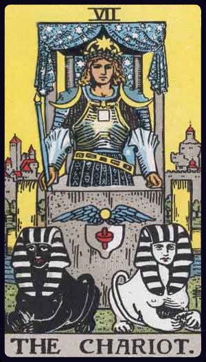 The Chariot tarot card (VII), Rider-Waite-Smith Major Arcana