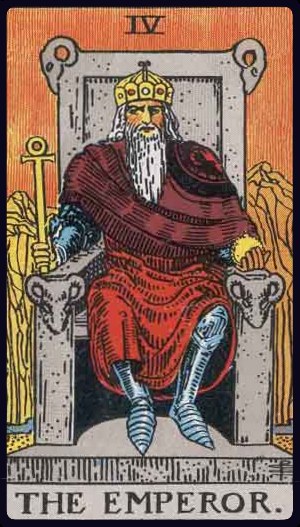 The Emperor tarot card (IV), Rider-Waite-Smith Major Arcana