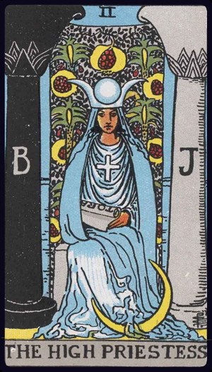 The High Priestess tarot card (II), Rider-Waite-Smith Major Arcana