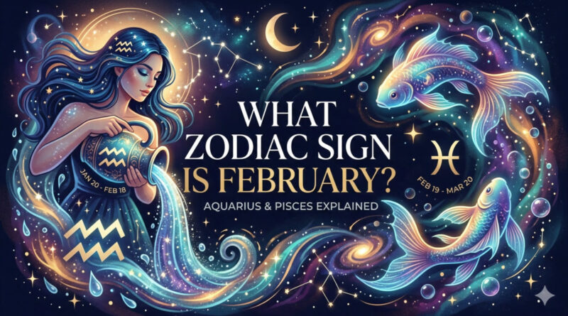what zodiac sign is February and February zodiac signs Aquarius and Pisces symbols and dates