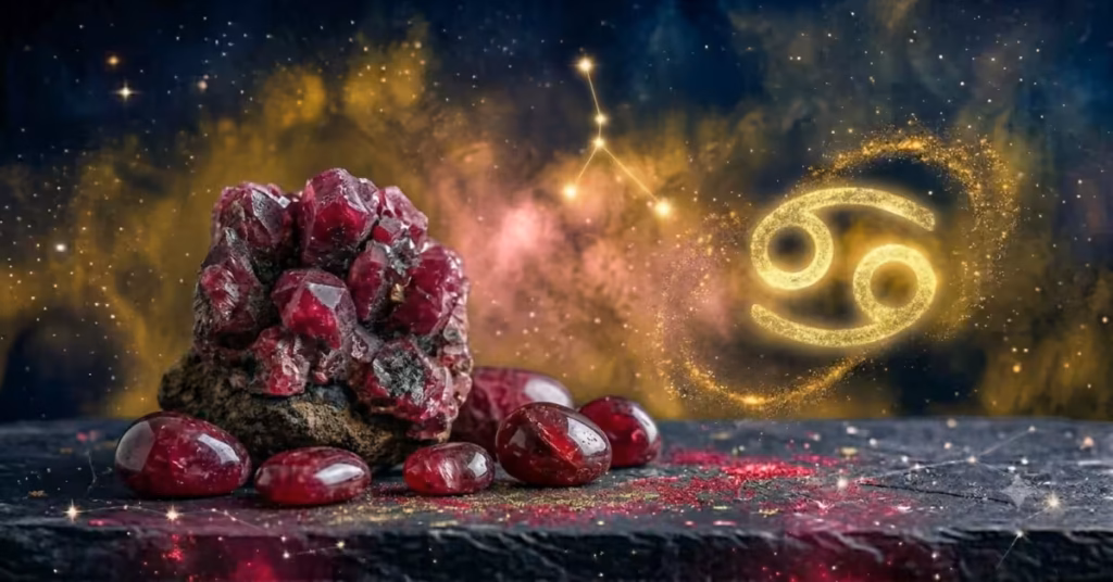 Ruby gemstone for Cancer zodiac sign