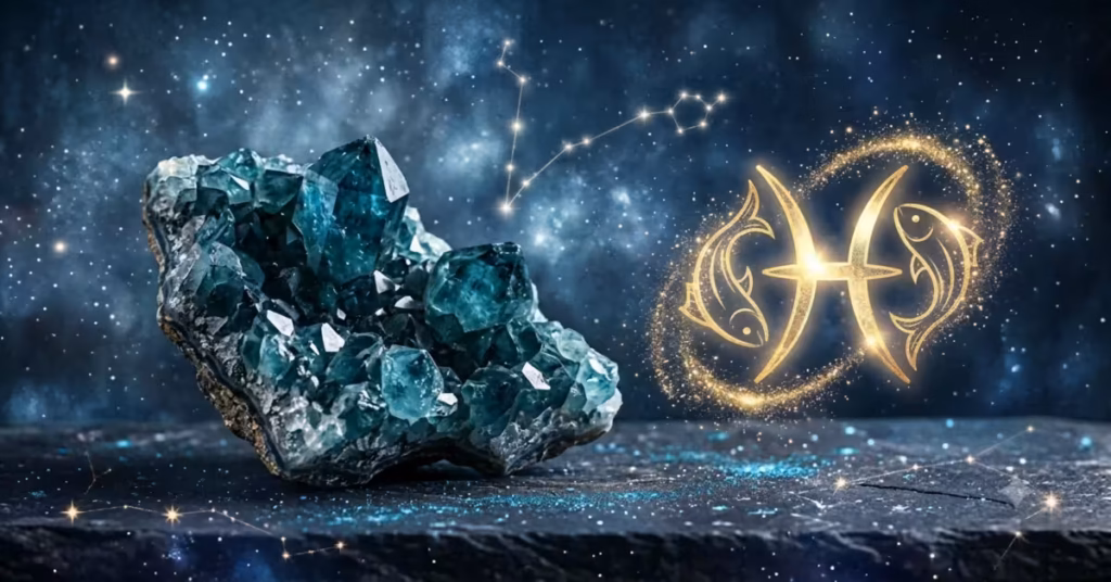 Aquamarine gemstone for Pisces zodiac sign