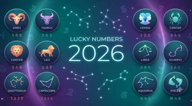Lucky numbers by zodiac sign — the numbers tied to each sign's ruling planet