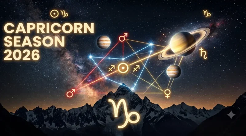 Capricorn season — the Sun in Capricorn from December 22 to January 19