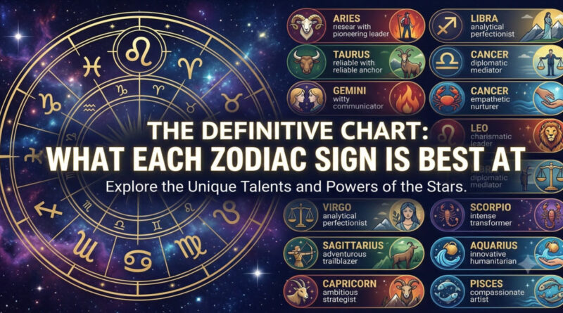 What is the best zodiac sign — all 12 signs and the trait each one is best at