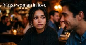 signs a Virgo woman likes you looking intently at a man