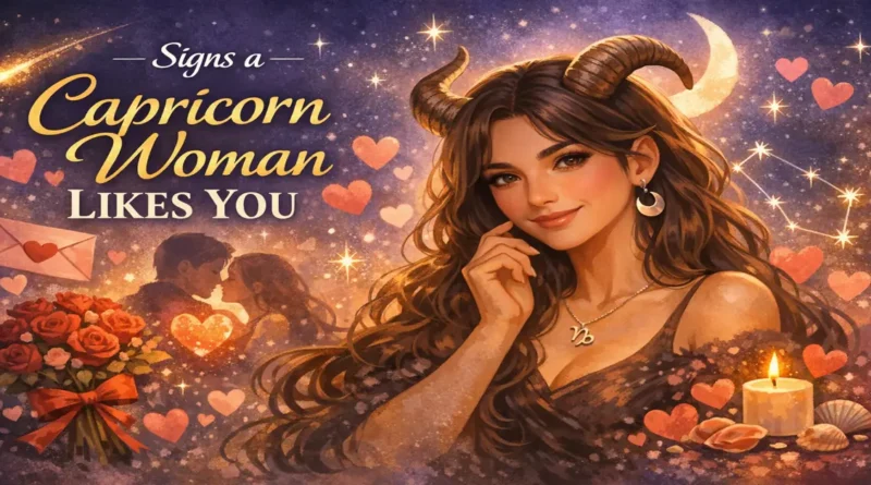 signs a capricorn woman likes you