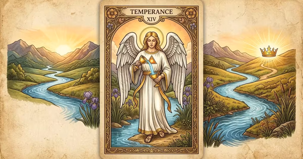 temperance card upright meaning in love