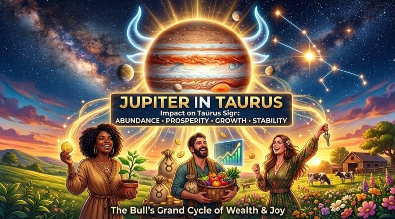 Jupiter in Taurus meaning and astrology symbol