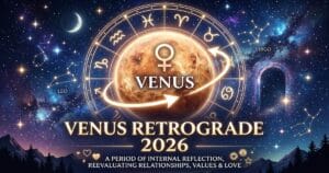 Venus retrograde 2026 dates October 3 to November 13 shown with Scorpio and Libra constellations